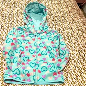Garanimals Teal and Pink Heart Hoodie